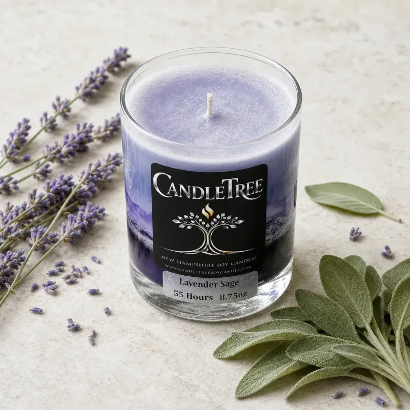 Lavender Sage Hand-Poured Soy Candle