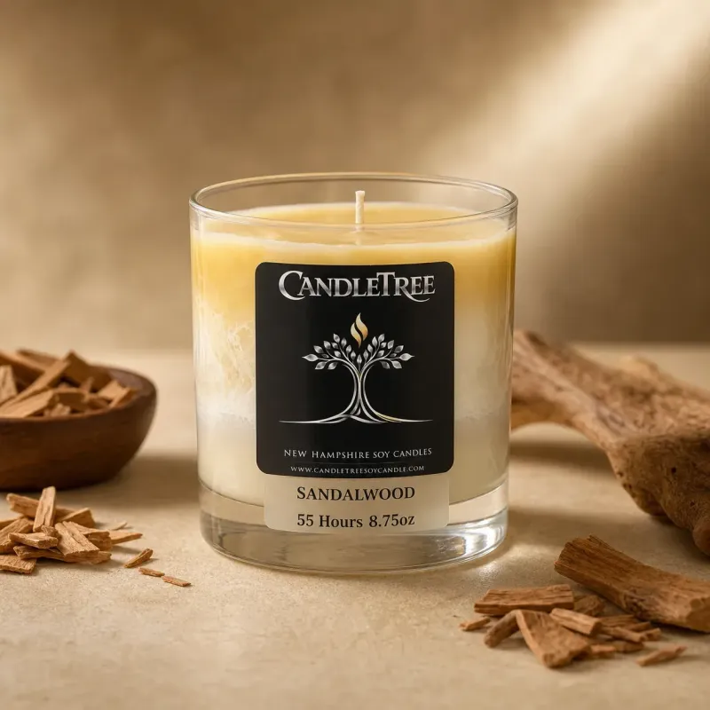 Sandalwood Hand-Poured Soy Candle