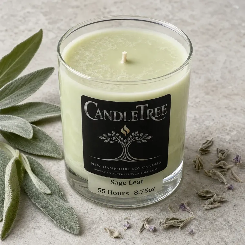 Sage Leaf Hand-Poured Soy Candle