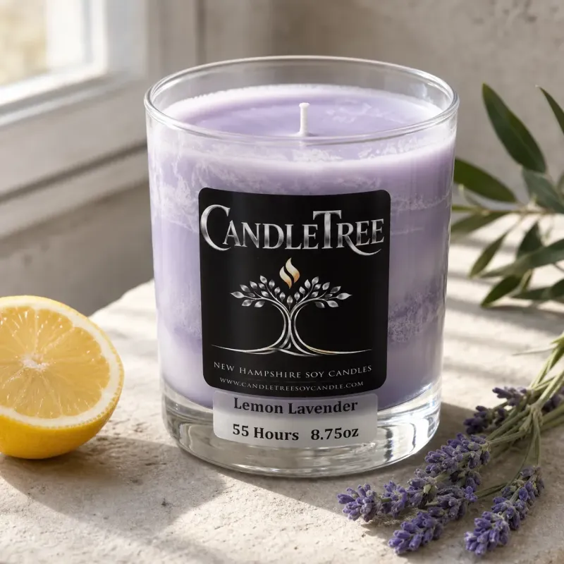 Lemon Lavender Hand-Poured Soy Candle