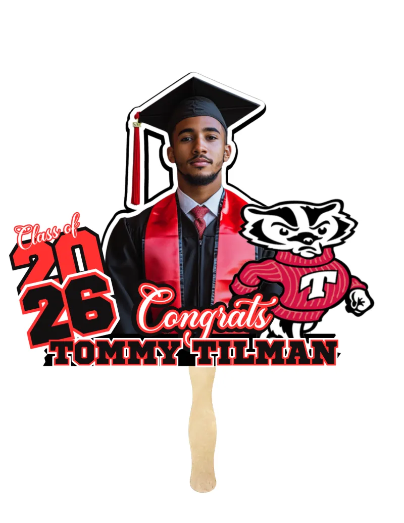 RED 2026 GRAD FAN