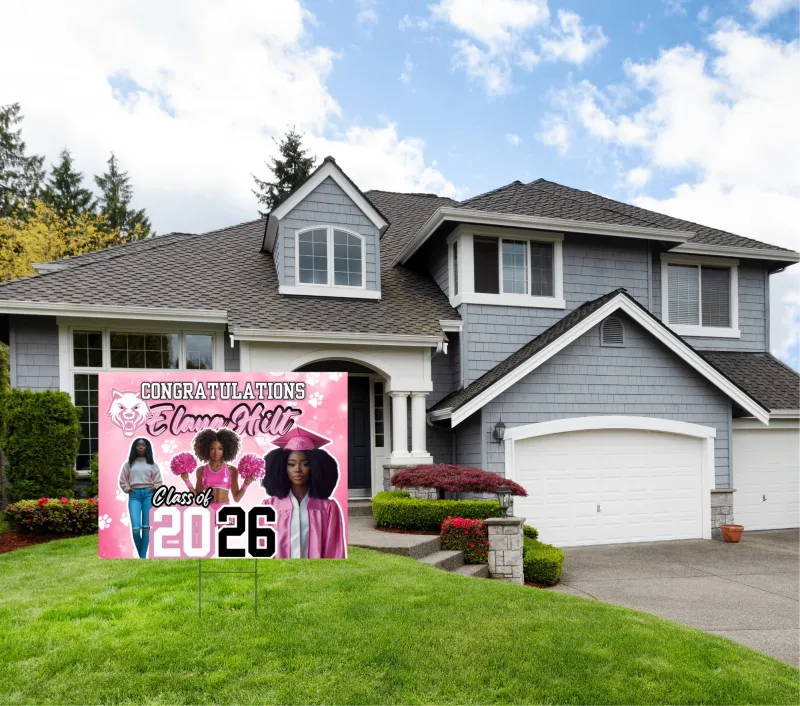 Pink Yard Sign