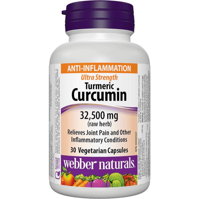 КУРКУМА ТУРМЕРИК ULTRA STRENGTH 32500 mg + ЧЕРЕН ПИПЕР Тurmeric Curmucin  Хранителна добавка, 30 V капсули