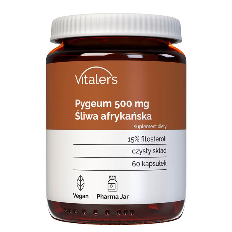 Пигеум (Африканска череша) 500 mg Хранителна добавка, 60 капсули