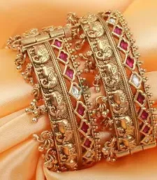 Premium Gold Finish Designer Bangles