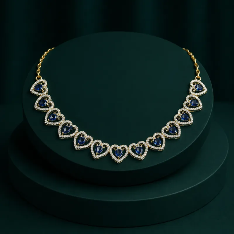 Midnight Heart Elegance Necklace Set