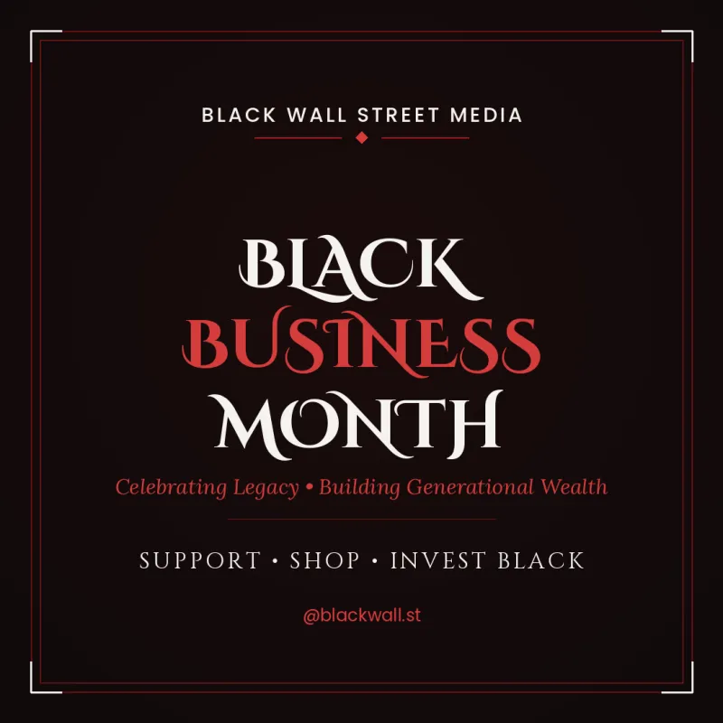 Black Business Month Promo