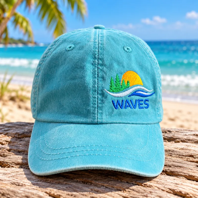 Waves Consultant Embroidered Cap – ADAMS Caribbean Blue