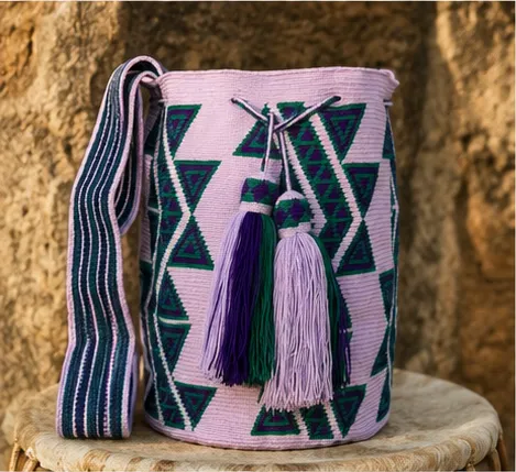 Mochila Wayuu Brisa Lila