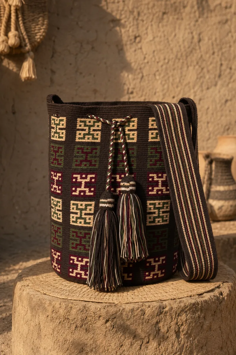 Mochila Wayuu Senderos de Fuego