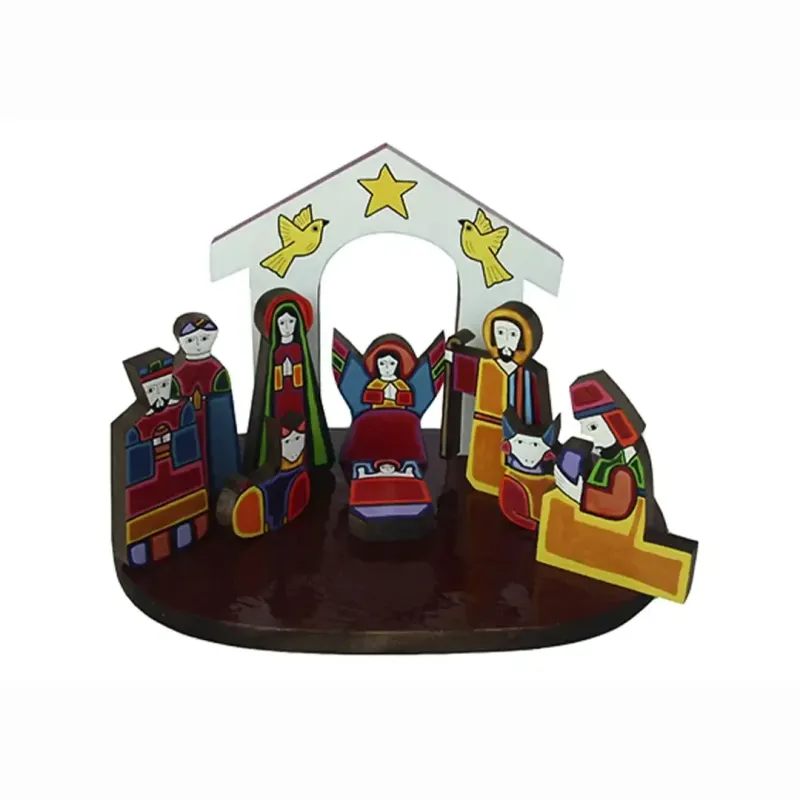 Nacimiento de 9 piezas Luciado