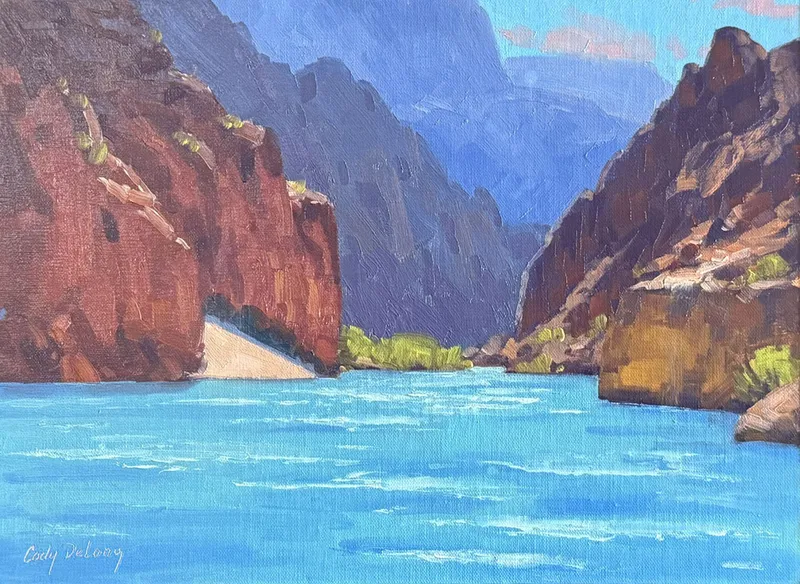 Colorado river Blues - 9 x 12in