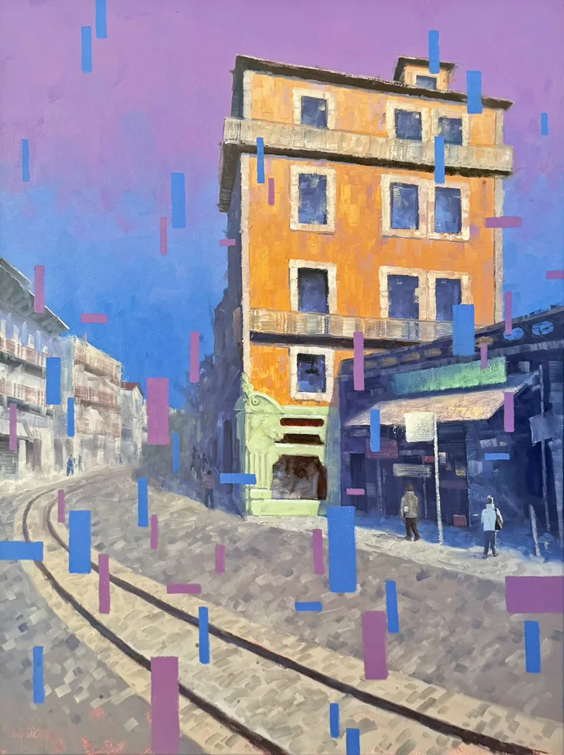 Other Side of the Tracks - Neighborhood Noise Series 80x60cm (31x24in)