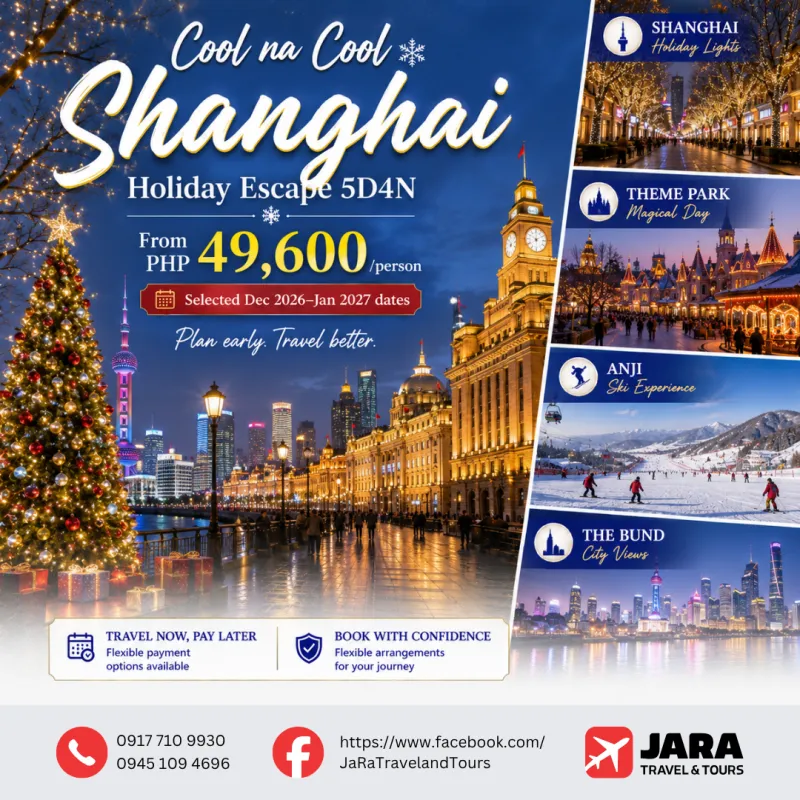 Shanghai Christmas Disneyland & Anji Skiing 5D4N