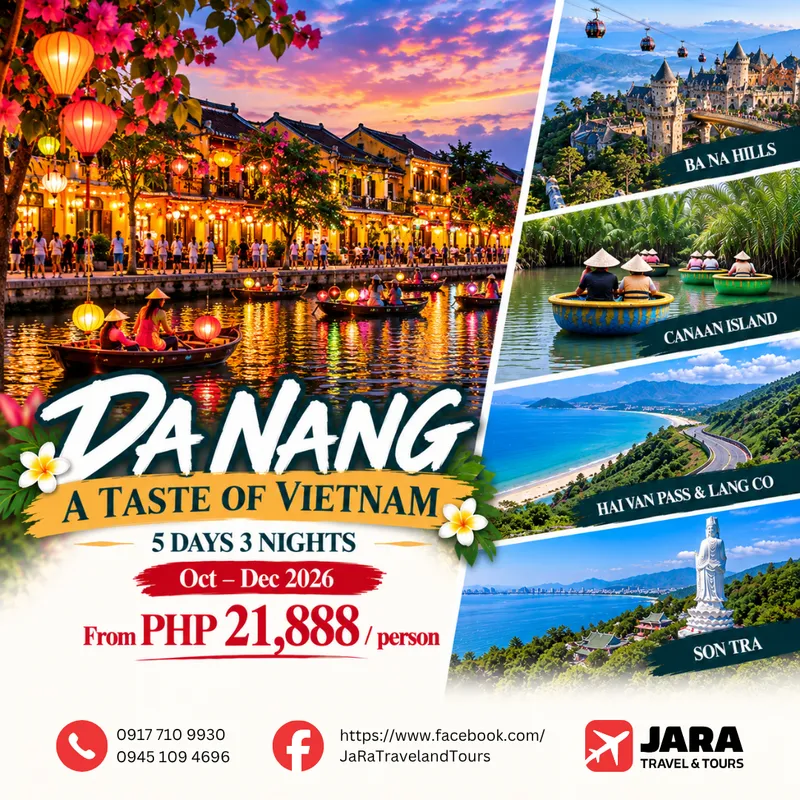 Vietnam Da Nang Charter Flight 5D3N Oct-Dec 2026
