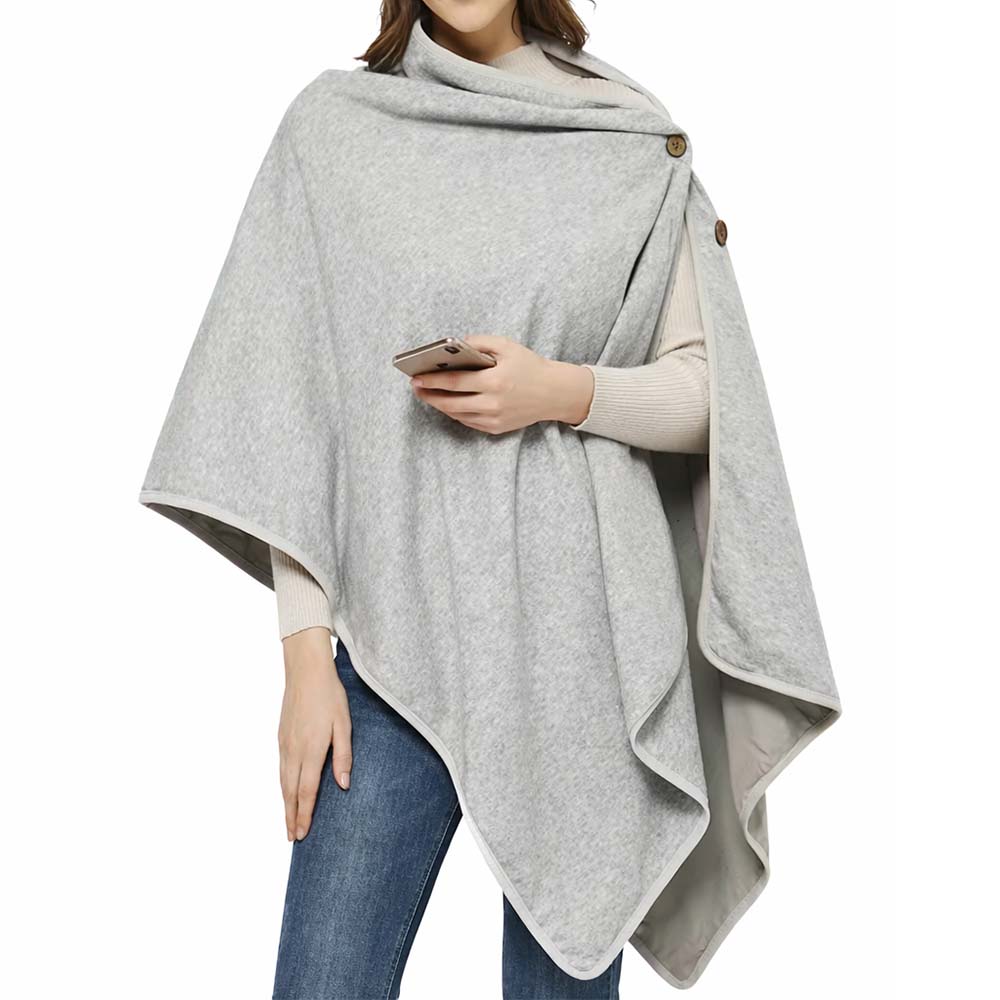 EMF Protection Organic Cotton Poncho Blanket