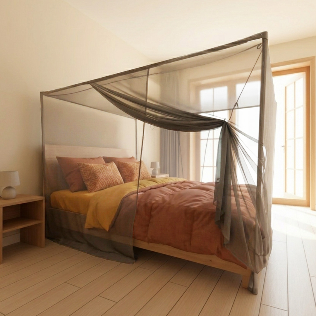 EMF Protection Canopy BlocSilver® Four Poster With Frame Lower Height