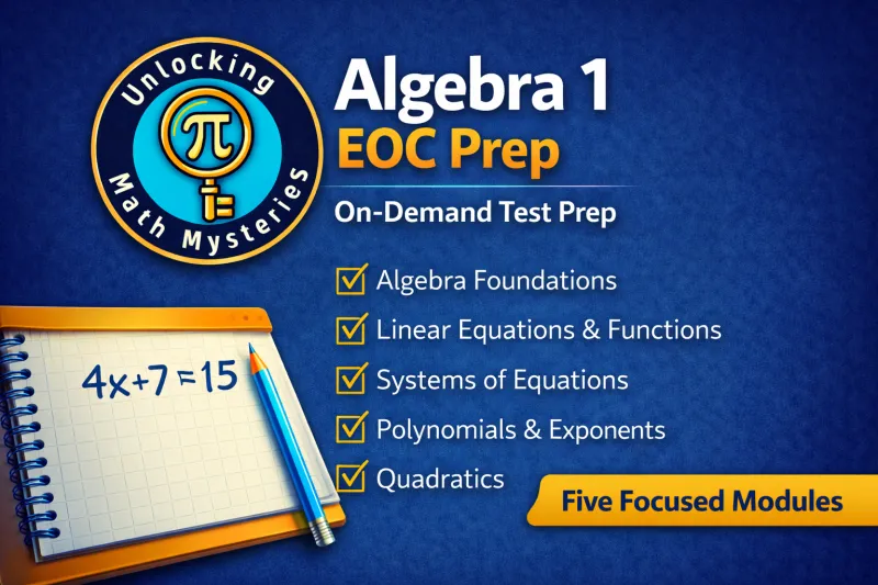 Algebra 1 End-of-Course Prep - On Demand
