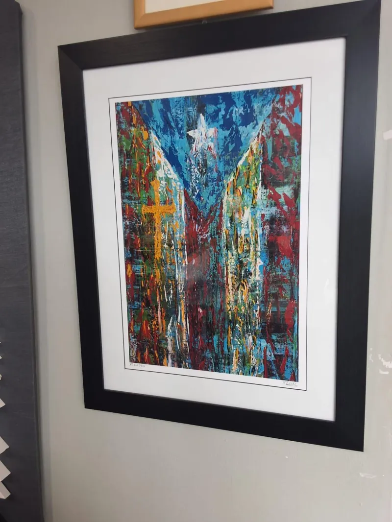 Puerto Rican flag - Lithography - Noel Ruiz