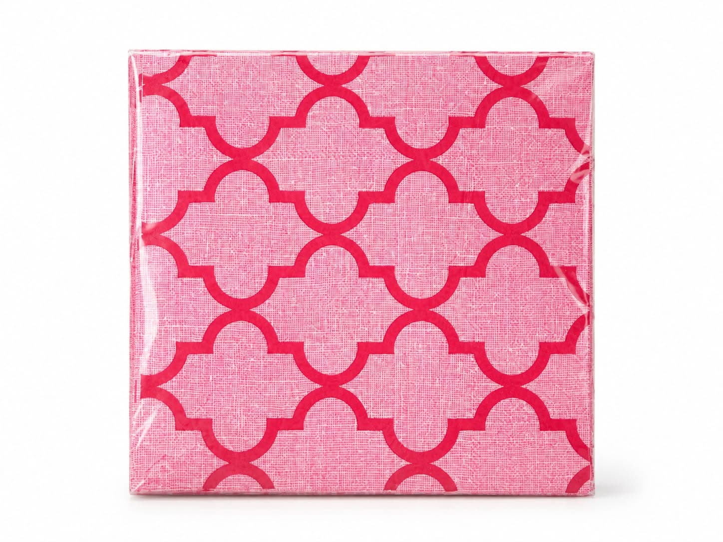 Code K - Pink Geometric Print Serviettes 