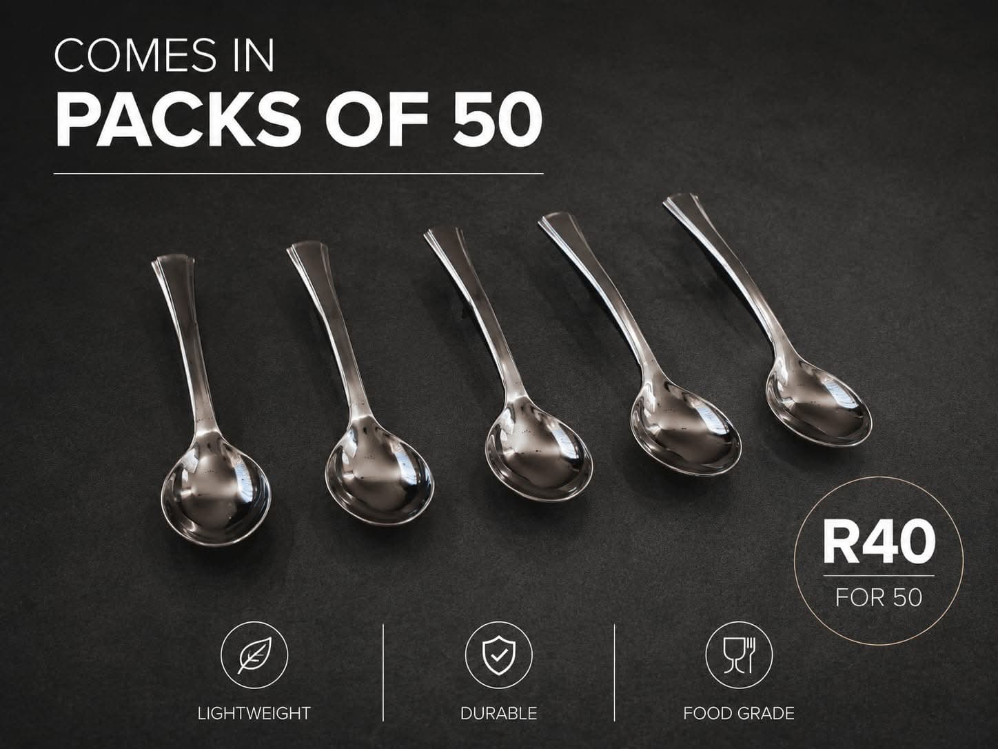 Gun Metal Mini Tasting Spoons