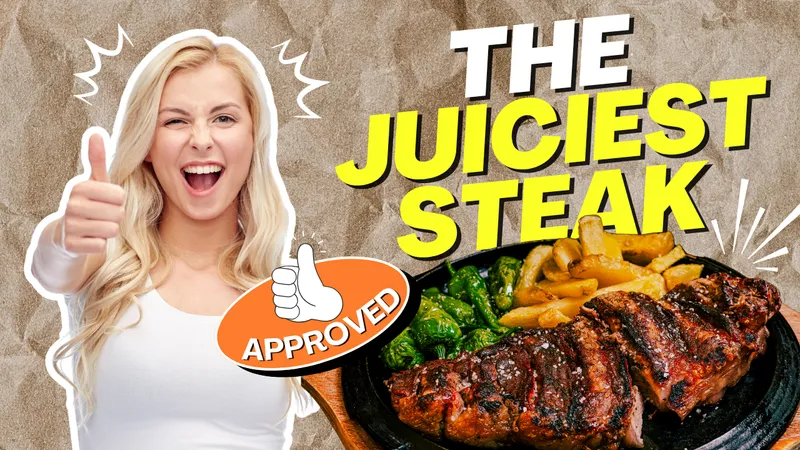 Food review thumbnail: The Juiciest Steak