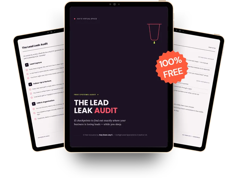 Cover of The Lead Leak Audit checklist
