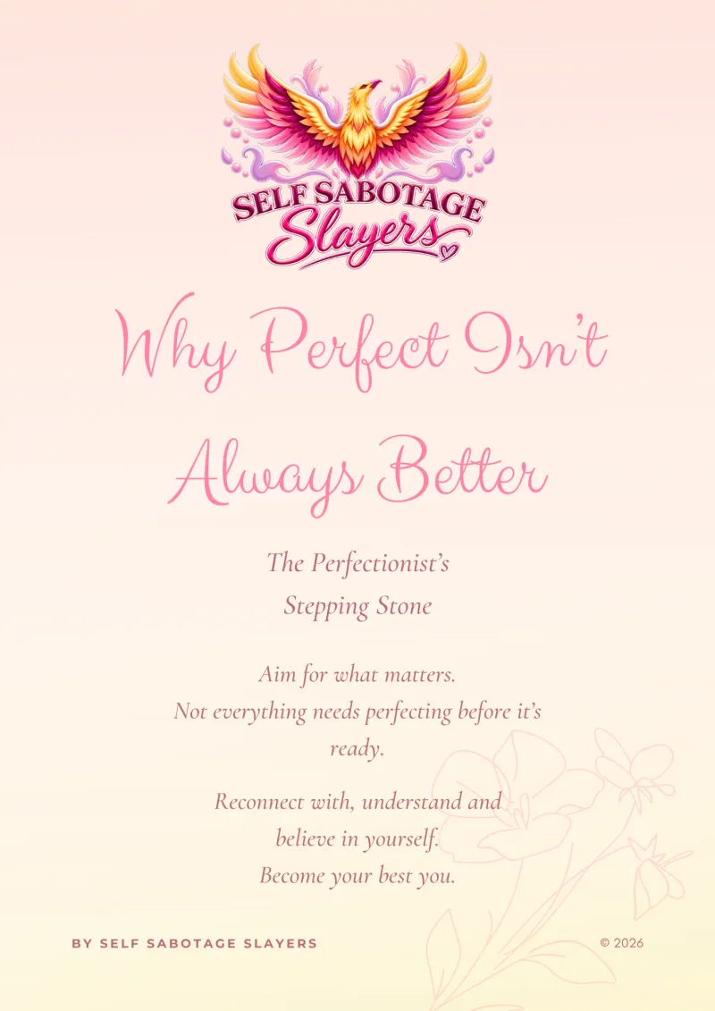 Why Perfect Isn't Always Better - The Perfectionist Stepping Stone