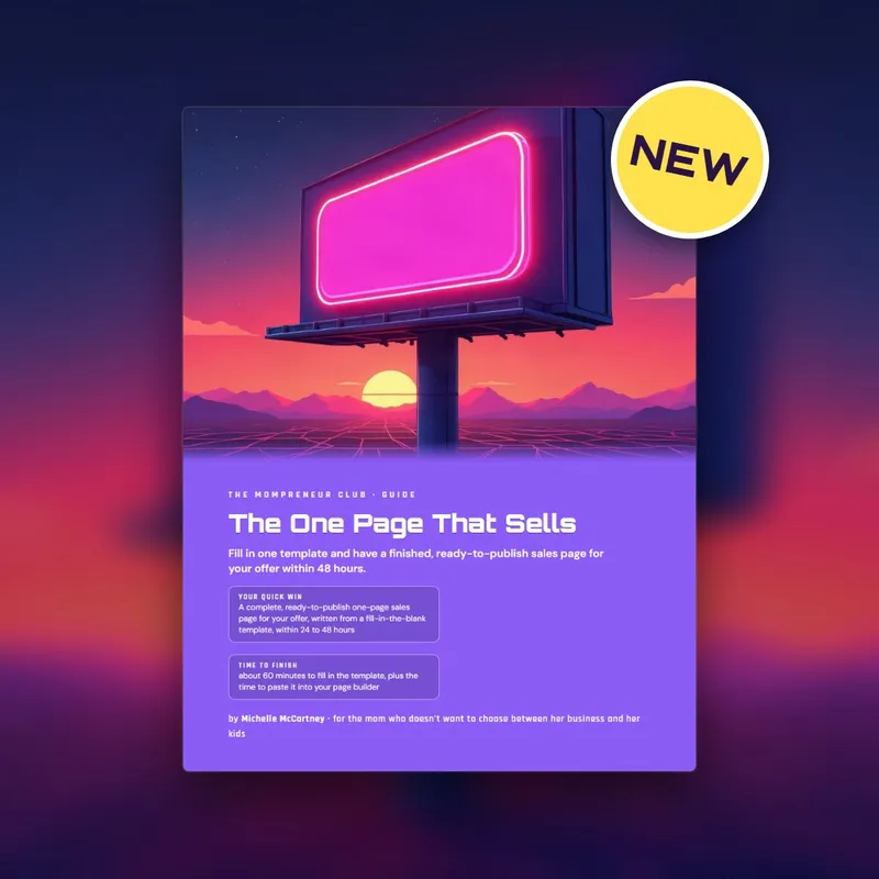 The One Page That Sells