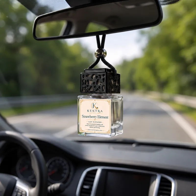 Black Top Car Diffuser – Premium Hanging Air Freshener – 8 ml