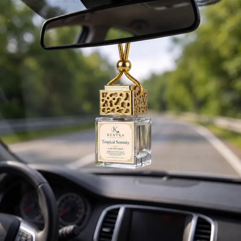 Gold Top Car Diffuser – Premium Hanging Air Freshener – 8 ml