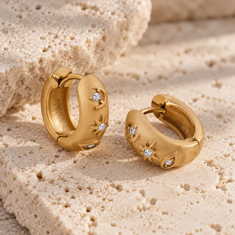 The Celestial Huggie Earring