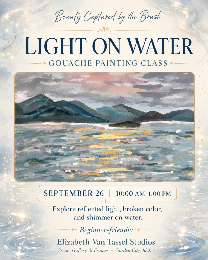 Light On Water Gouache Painting Class