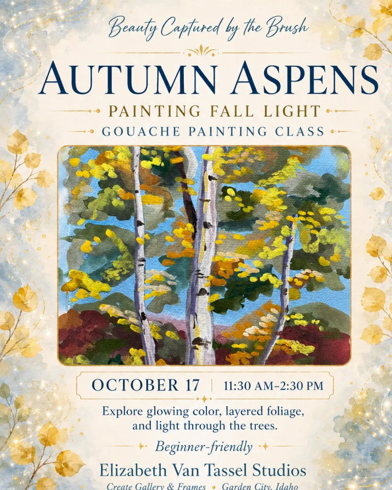 Autumn Aspens: Painting Fall Light, Gouache Painting Class