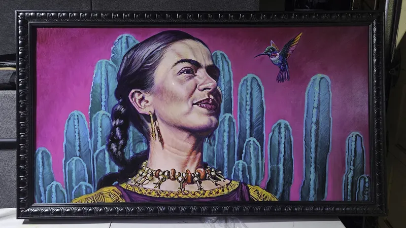 Frida with Cactus