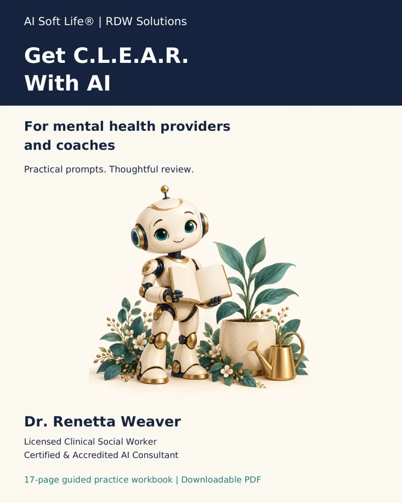 Get C.L.E.A.R. With AI | AI Soft Life® Workbook