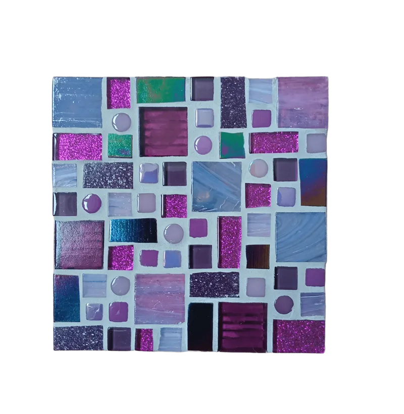 Purple Labyrinth/ Light Grey Grout