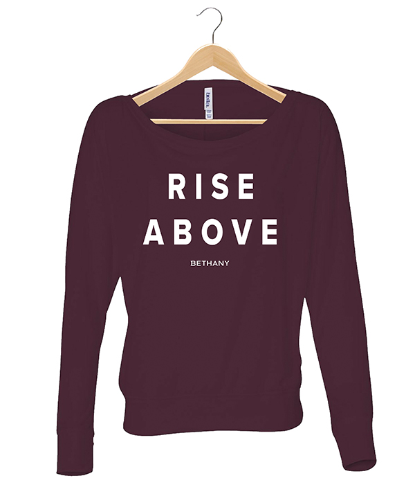Rise Above Flowy Long Sleeve Off Shoulder Tee