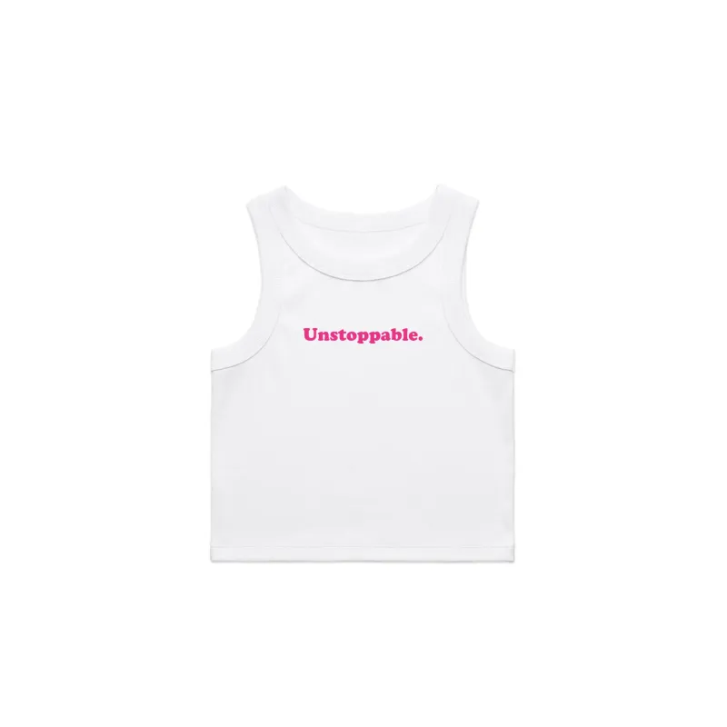 Womens Cropped Tank — Unstoppable