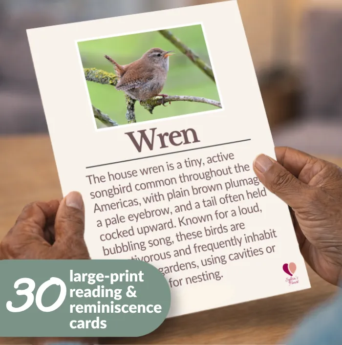 Garden Birds – Printable Dementia Reading Activity