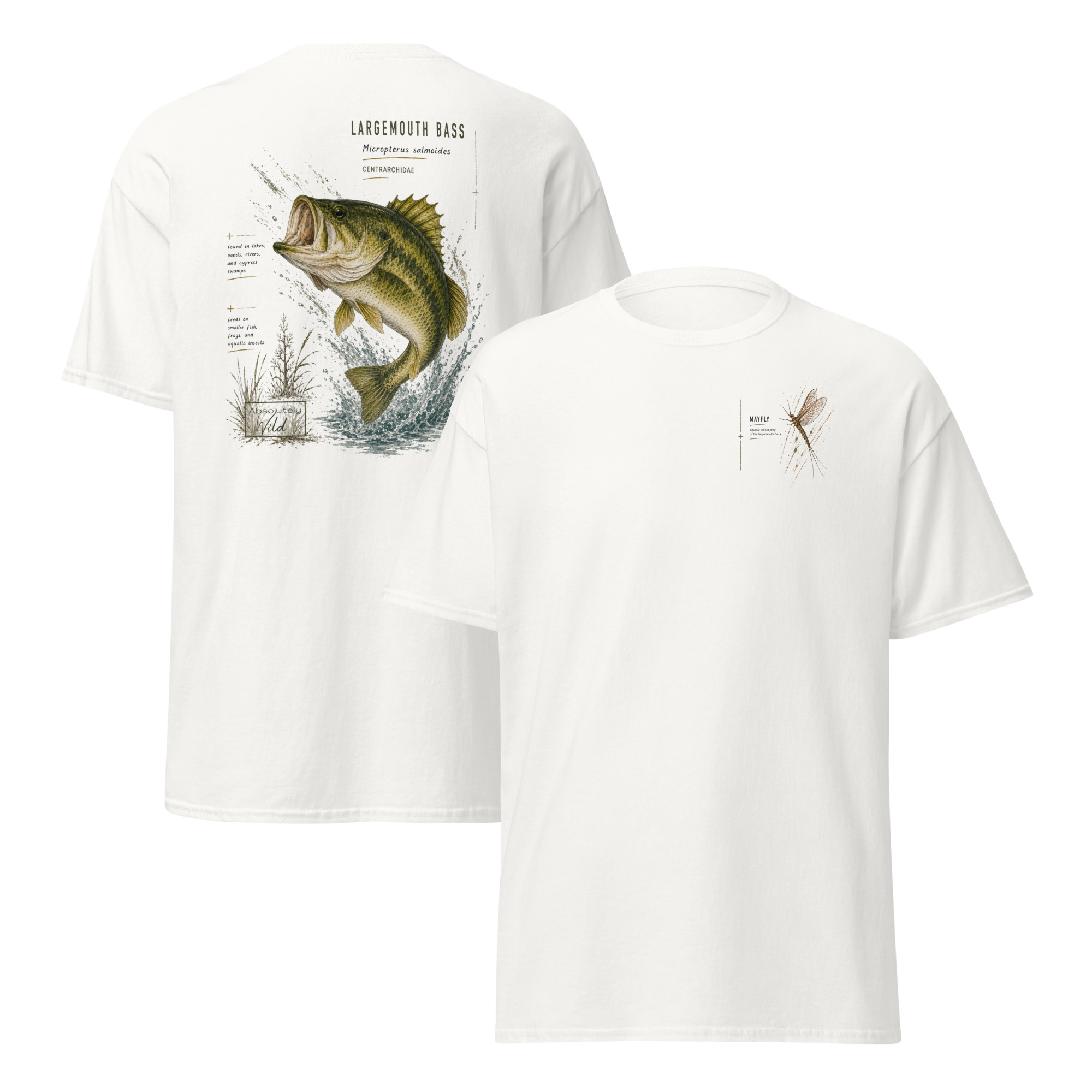 Largemouth Bass Absolutely Wild Tee