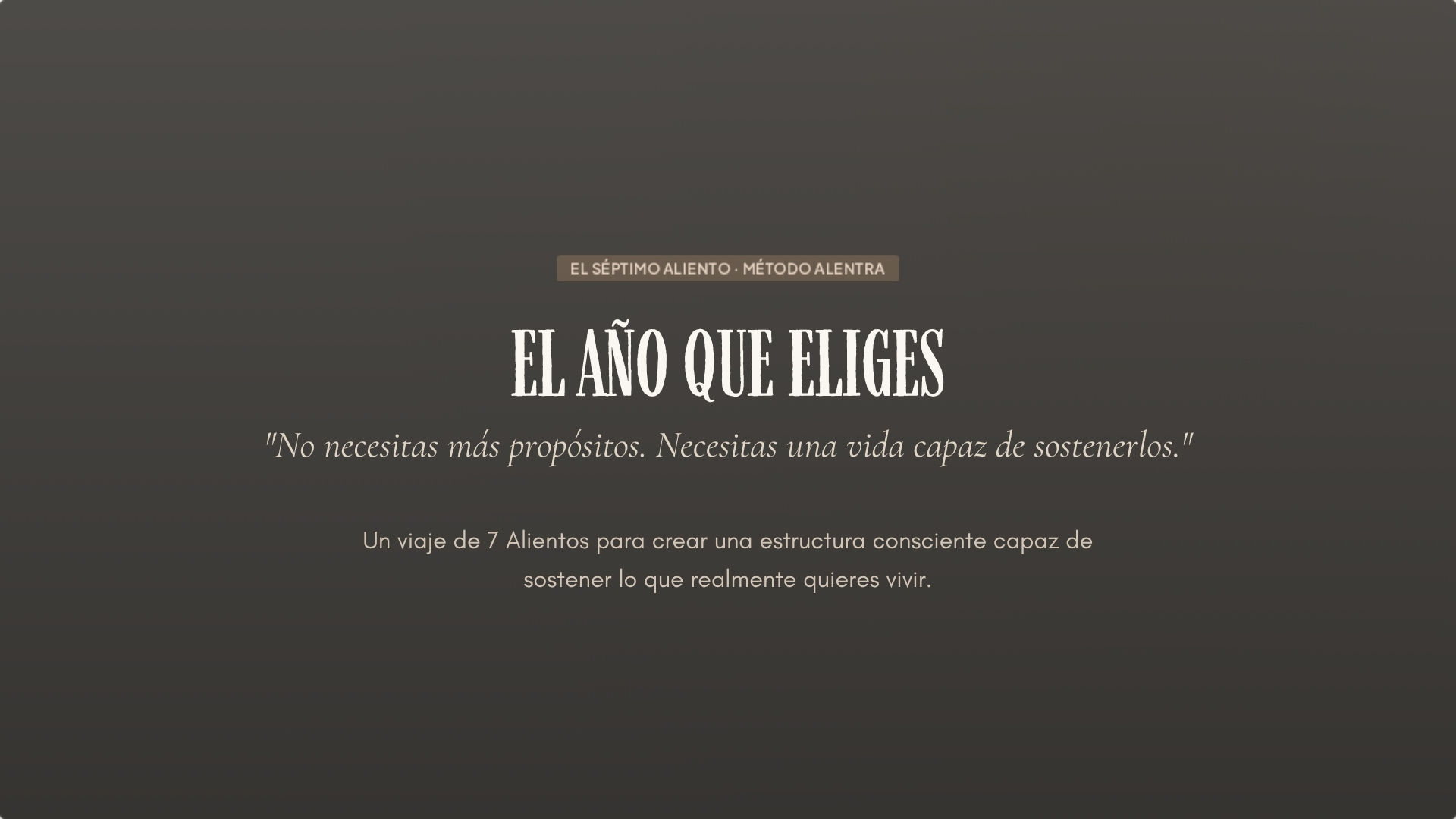 Programa Online El Año que Eliges