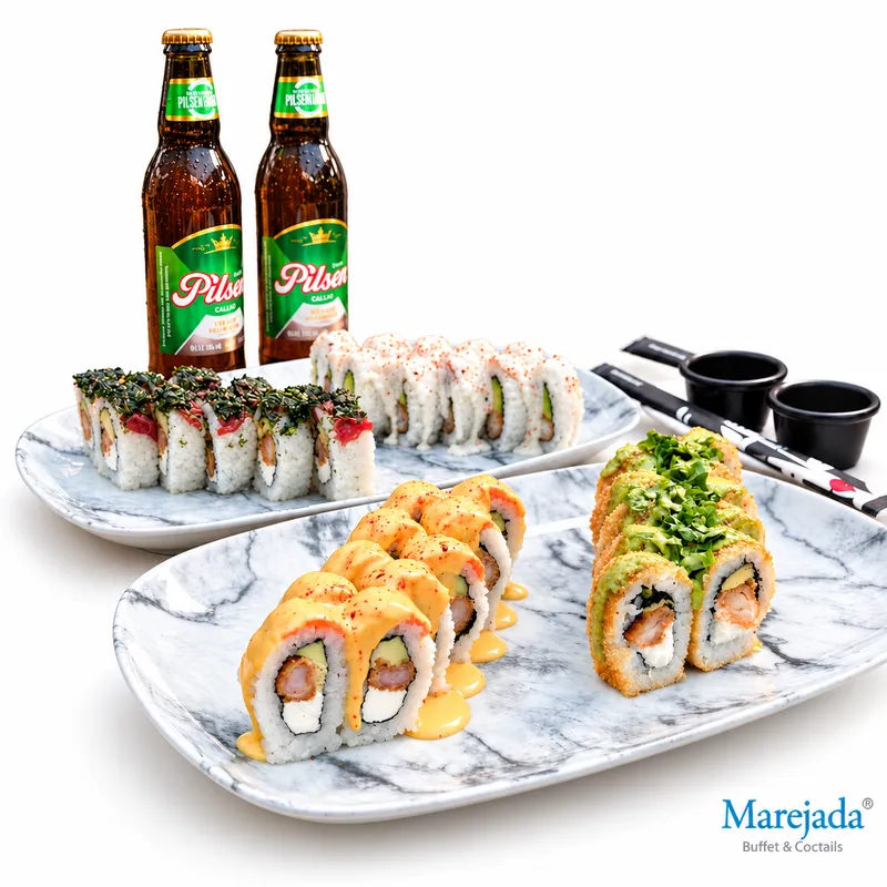 Combo 6: 40 rolls + 2 cervezas
