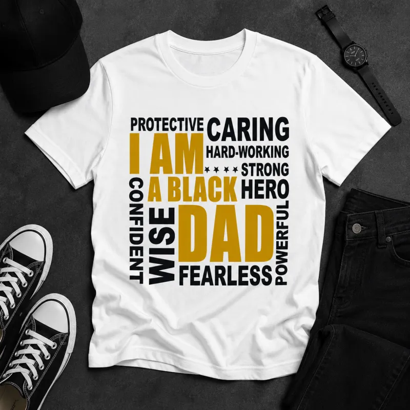 I Am a Black Dad - Gold