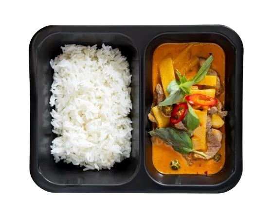 1859 - Emincé de bœuf au curry rouge 