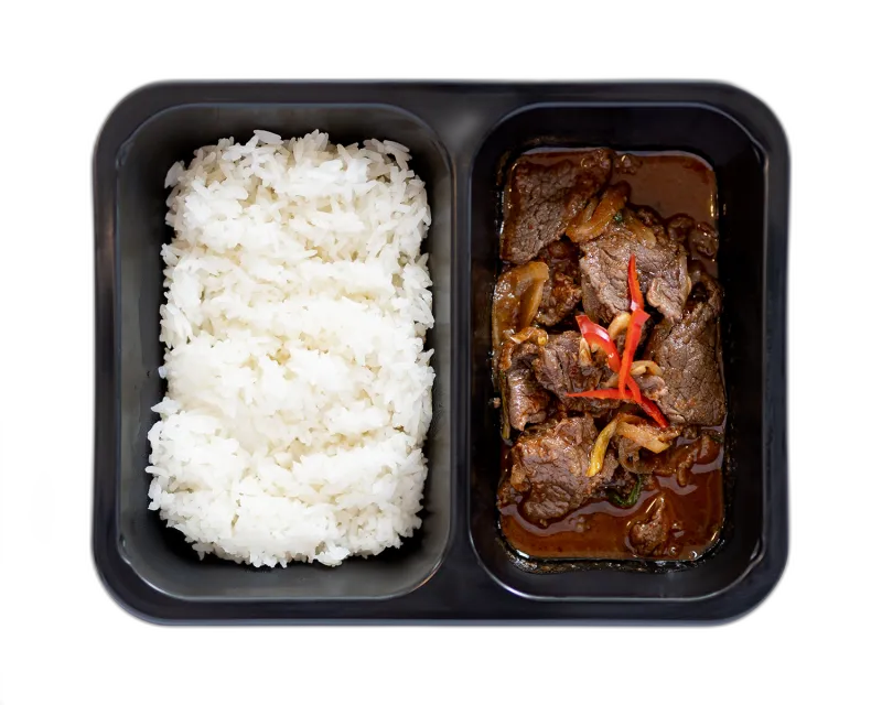 1856 - Emincé de bœuf au basilic Thaï et piments 