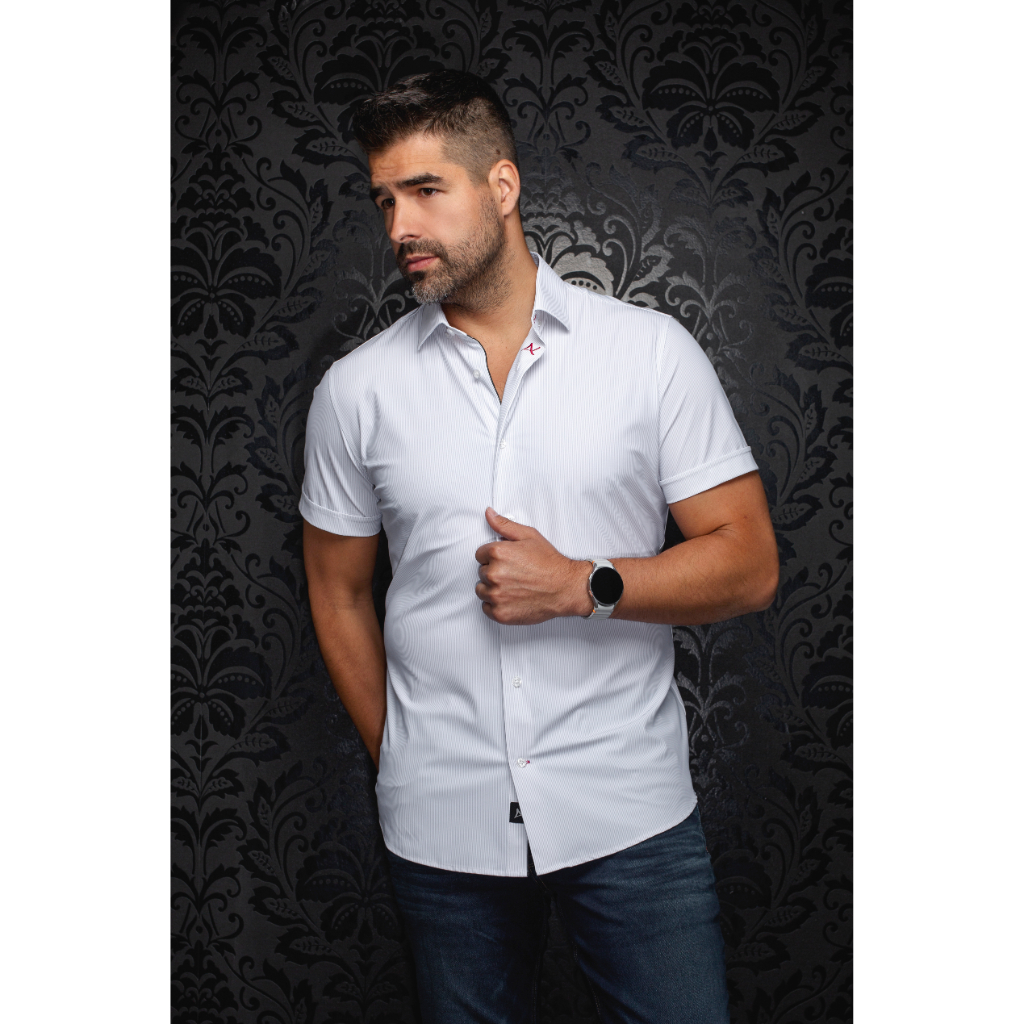SHORT SLEEVES PERFORMANCE | NICK STRP, WHITE