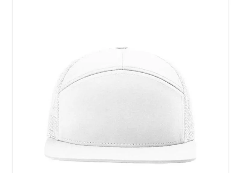 Richardson 168 Seven-Panel Trucker – White