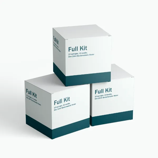 Full Kit (10 syringes, 10 swabs, One 10ml Bacteriostatic Water)