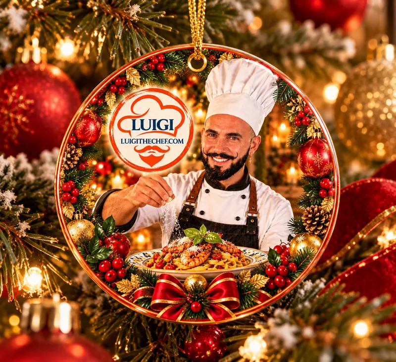 Chef Luigi's Holiday Ornament